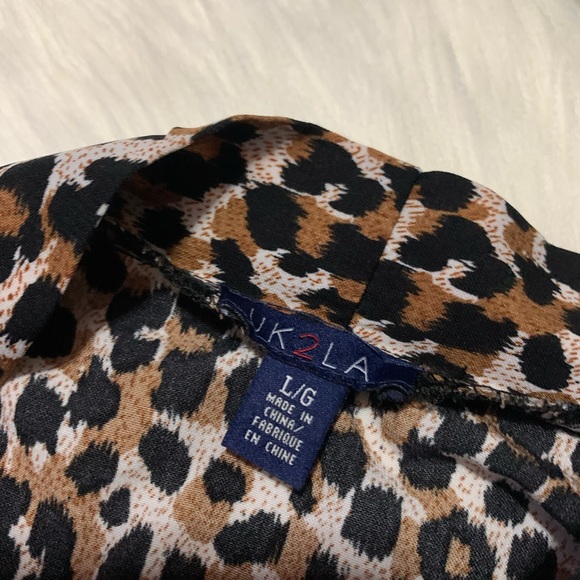 Beach cover up leopard print - Picture 2 of 3